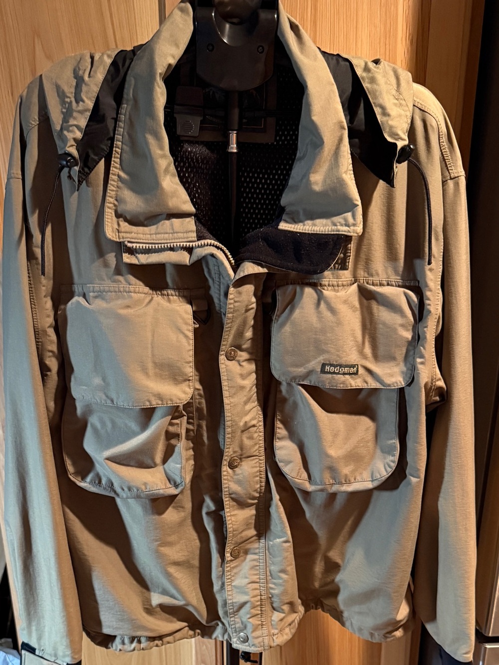 Hodgeman Men's Tan Performance Jacket with Multiple Pockets